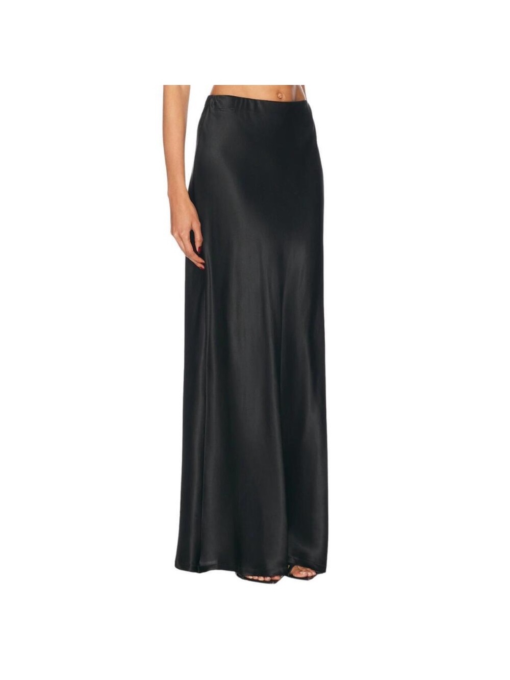 Enza Costa Silk Black Maxi Skirt - Picture 3 of 6